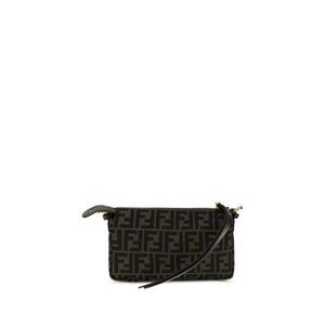Fendi Brown Polyester Shoulder Women's Bag